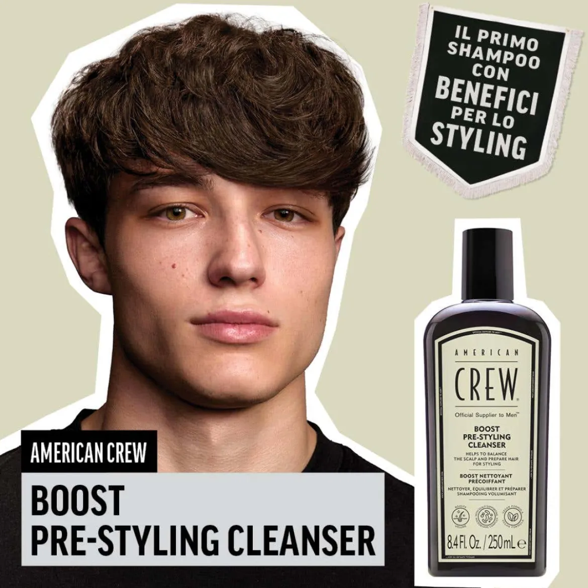 Boost pre-styling shampoo