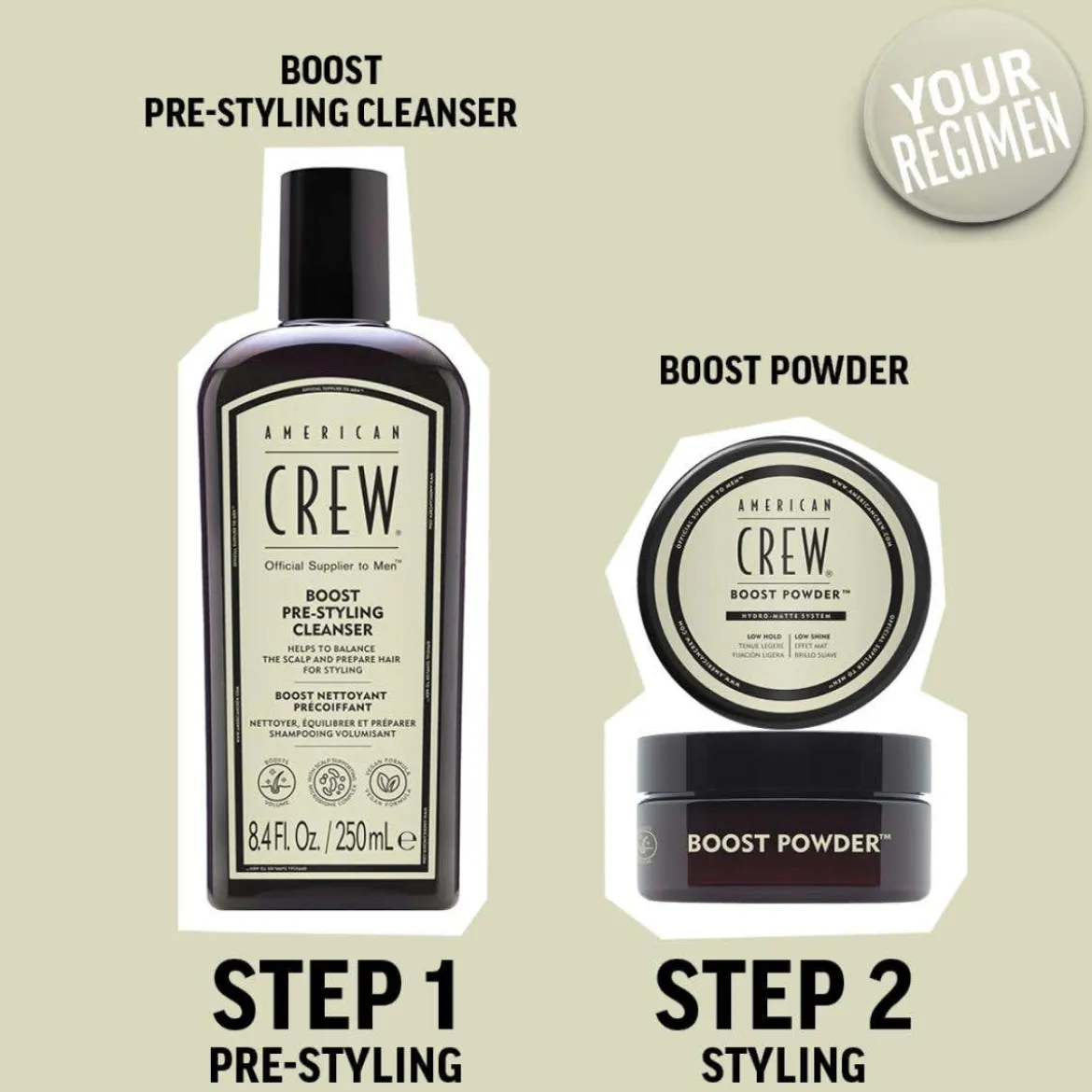 Boost pre-styling shampoo