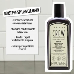 Boost pre-styling shampoo