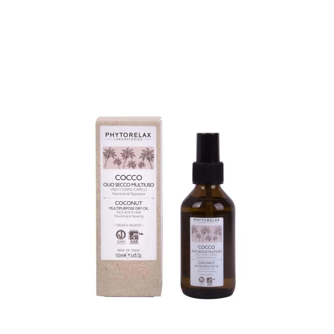 Cocco olio secco multiuso nutriente e vellutante
