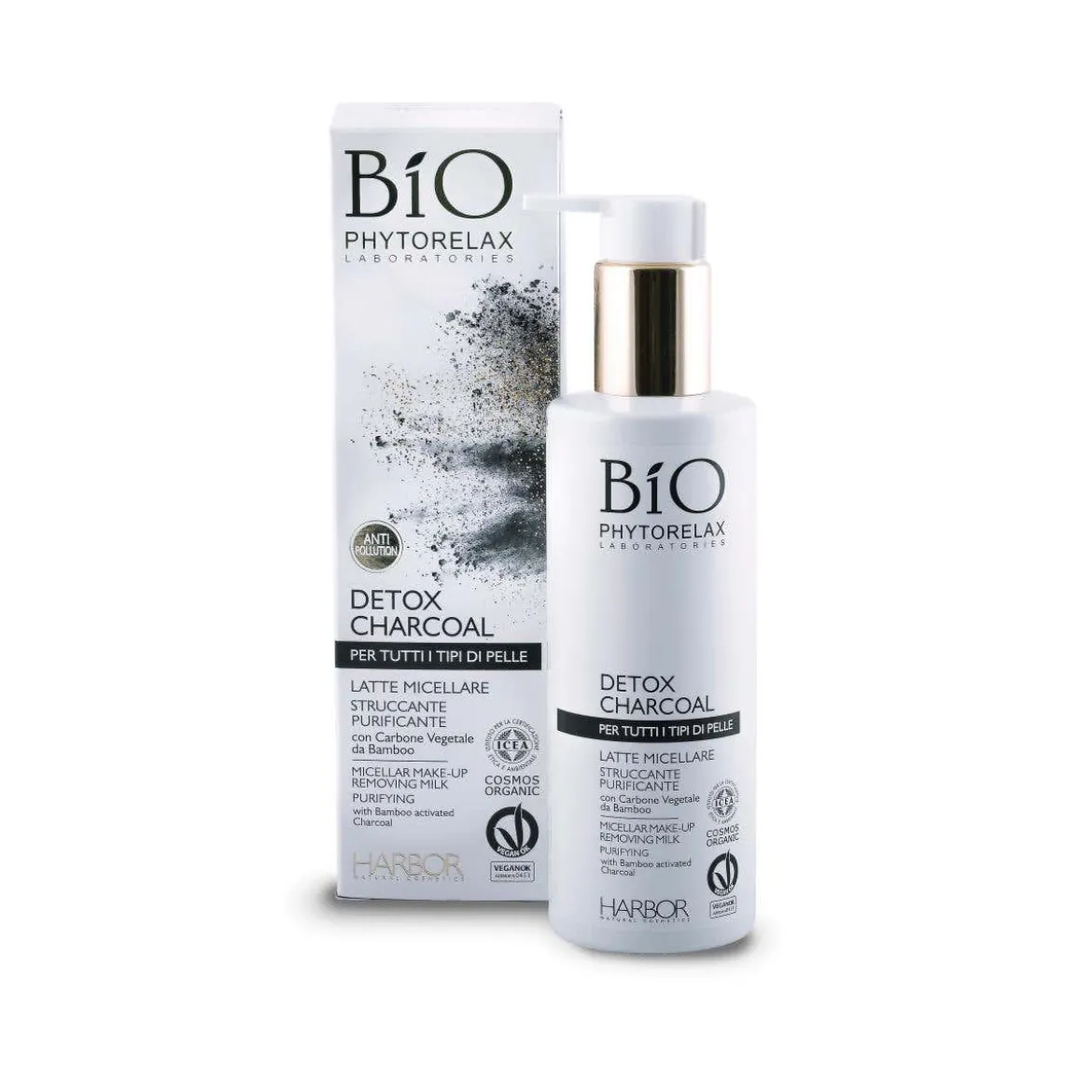 Detox charcoal detergente micellare purificante