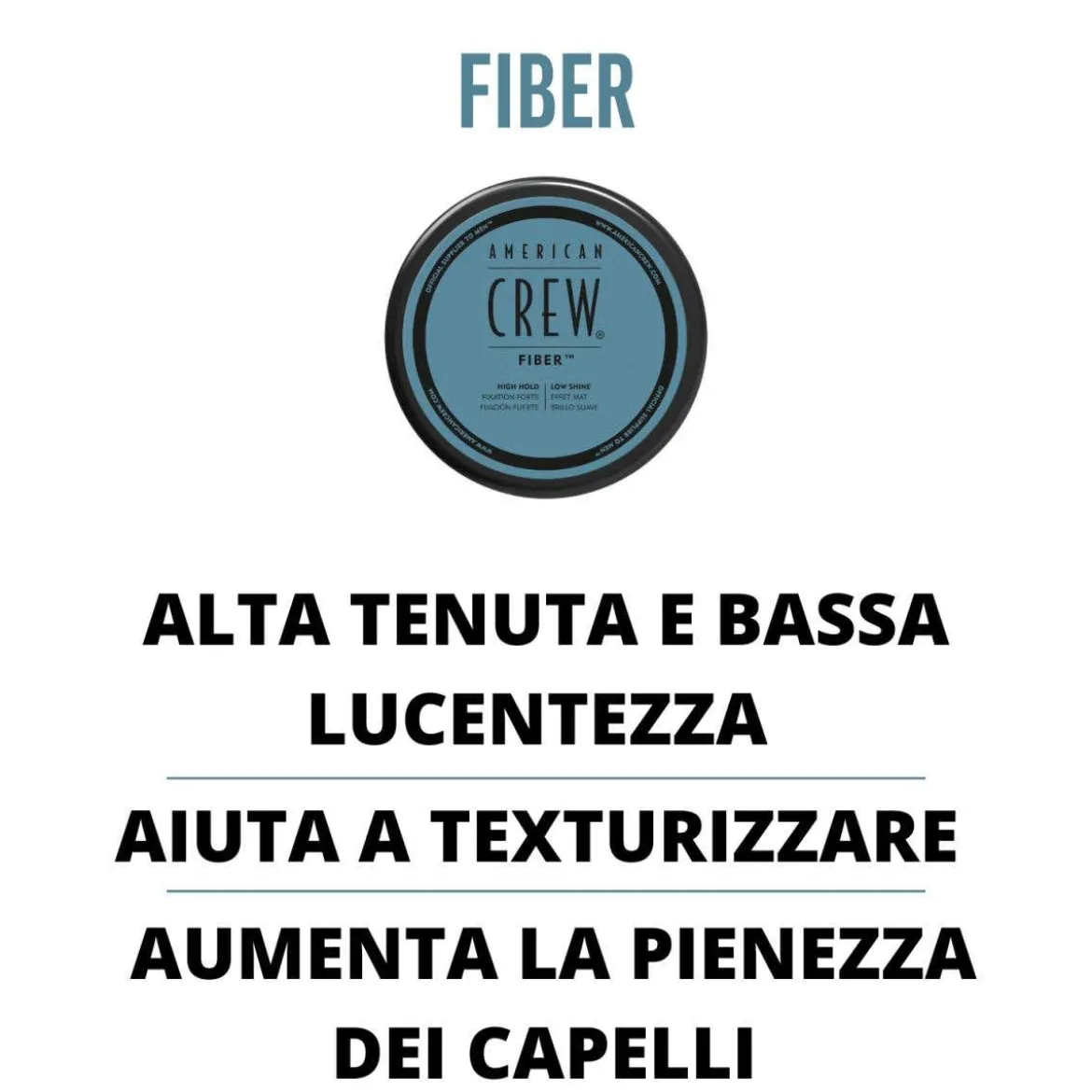 Fiber high hold low shine