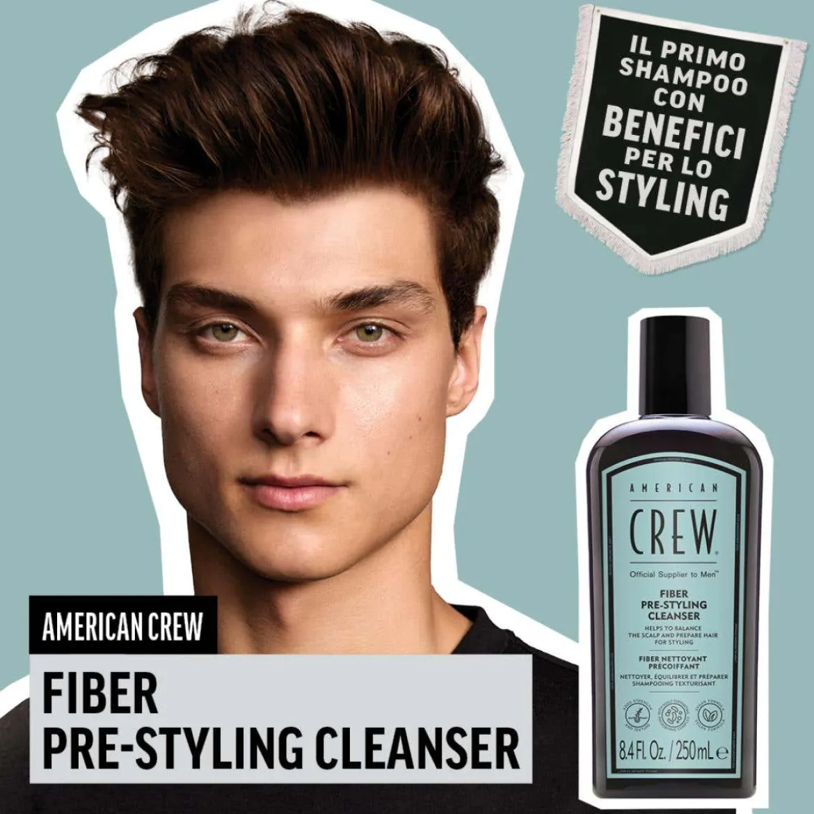 Fiber pre-styling shampoo