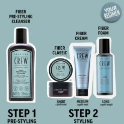 Fiber pre-styling shampoo