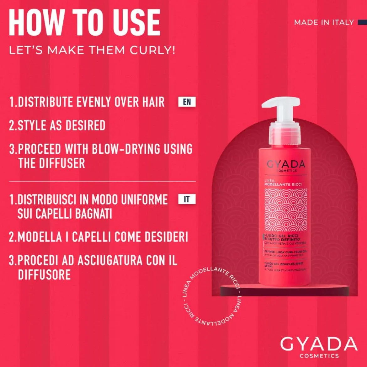 Fluido Gel Modellante Ricci Effetto Definito