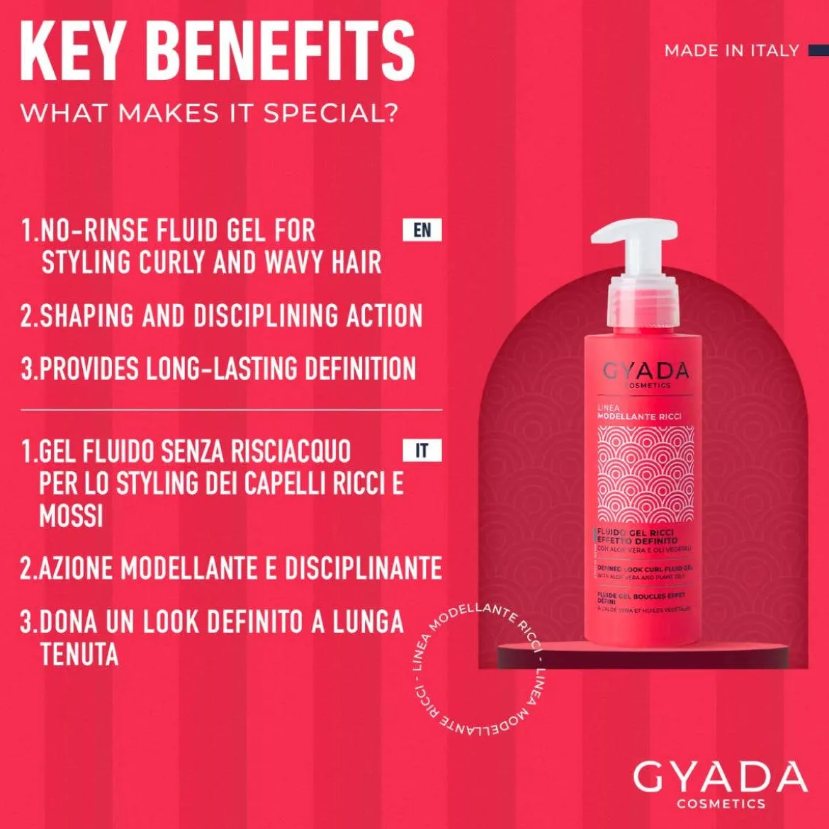 Fluido Gel Modellante Ricci Effetto Definito