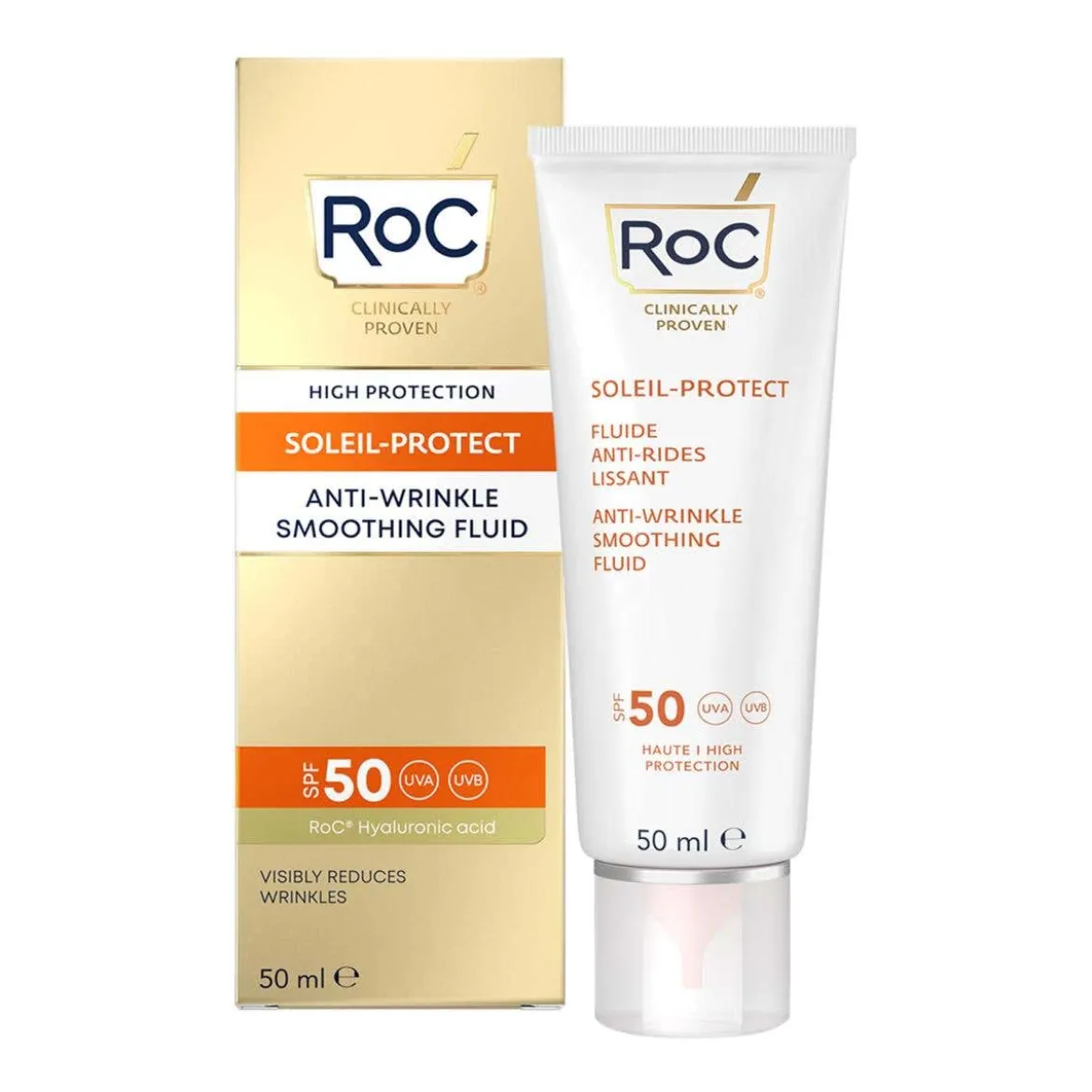 Fluido Solare Viso SPF 50+ Anti-rughe Levigante