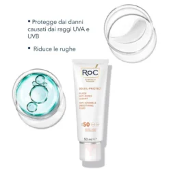 Fluido Solare Viso SPF 50+ Anti-rughe Levigante
