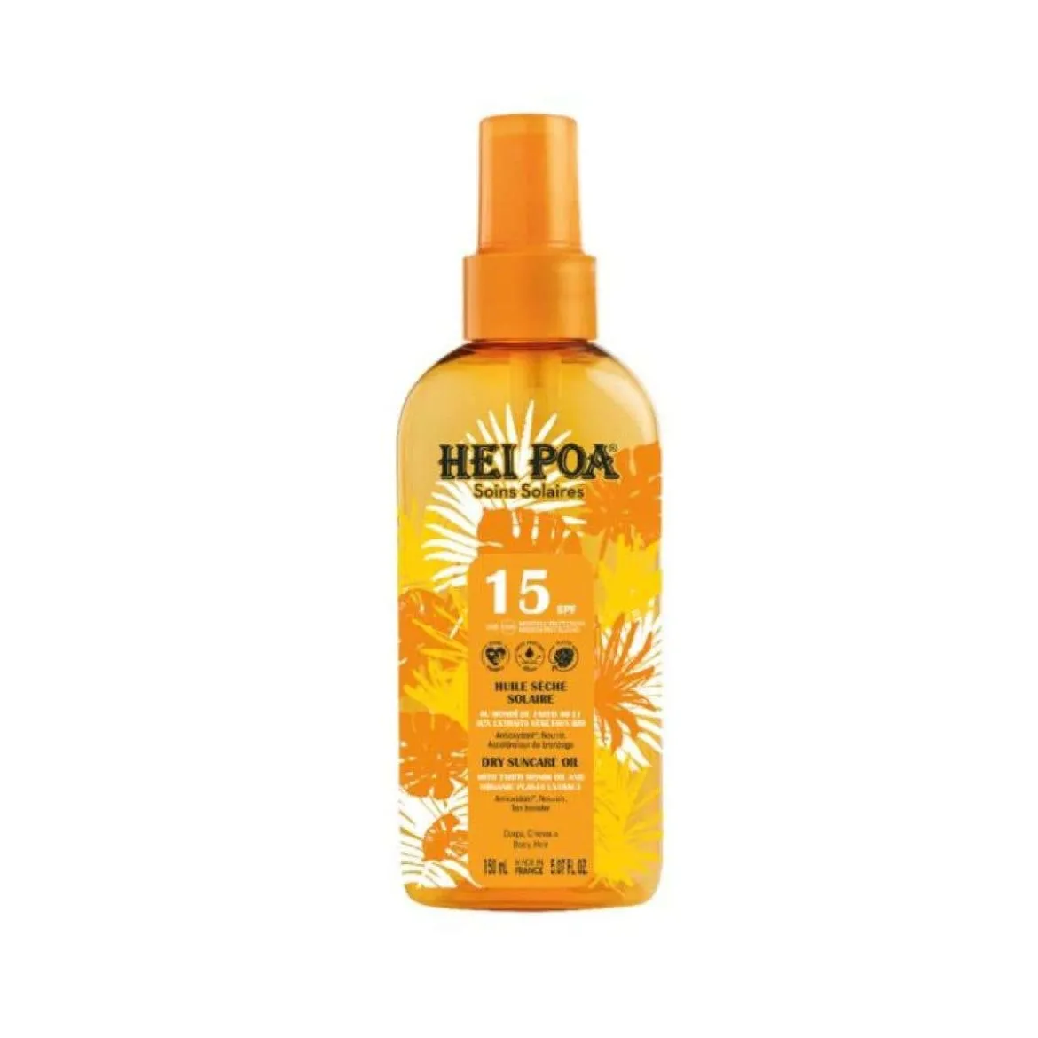Olio solare Monoï SPF15 corpo e capelli