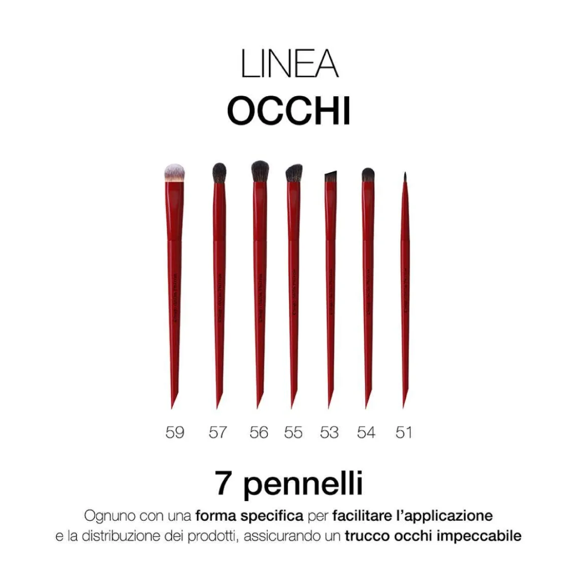 Pennello matita occhi e sopracciglia