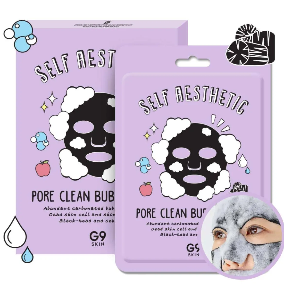 Self Aesthetic Pore Clean Bubble Mask Maschera