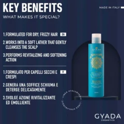 Shampoo Rivitalizzante per Capelli Secchi e Crespi