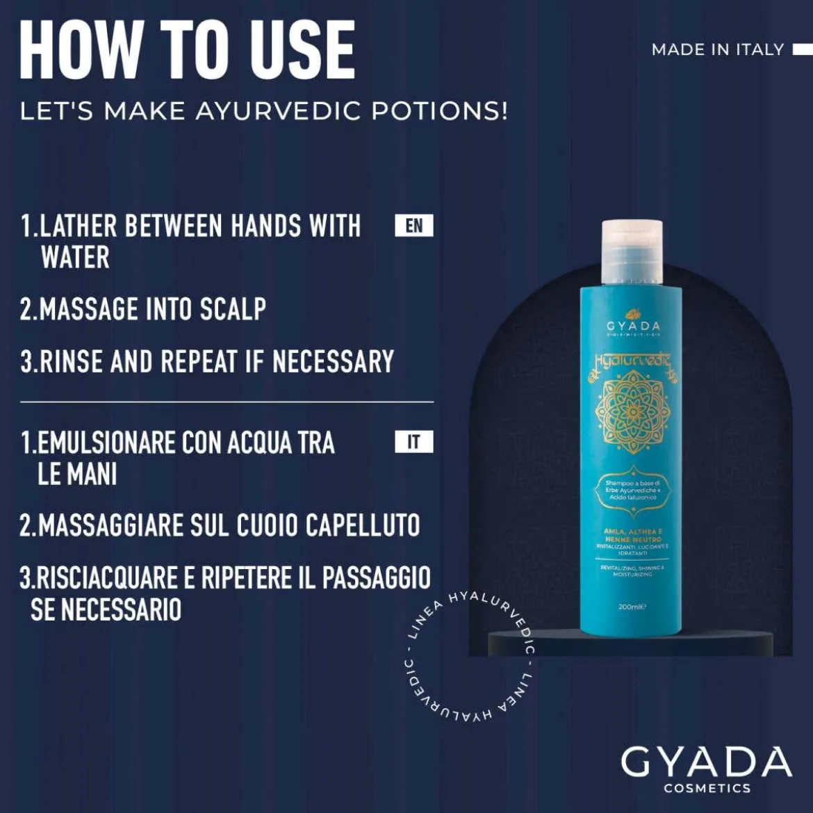 Shampoo Rivitalizzante per Capelli Secchi e Crespi