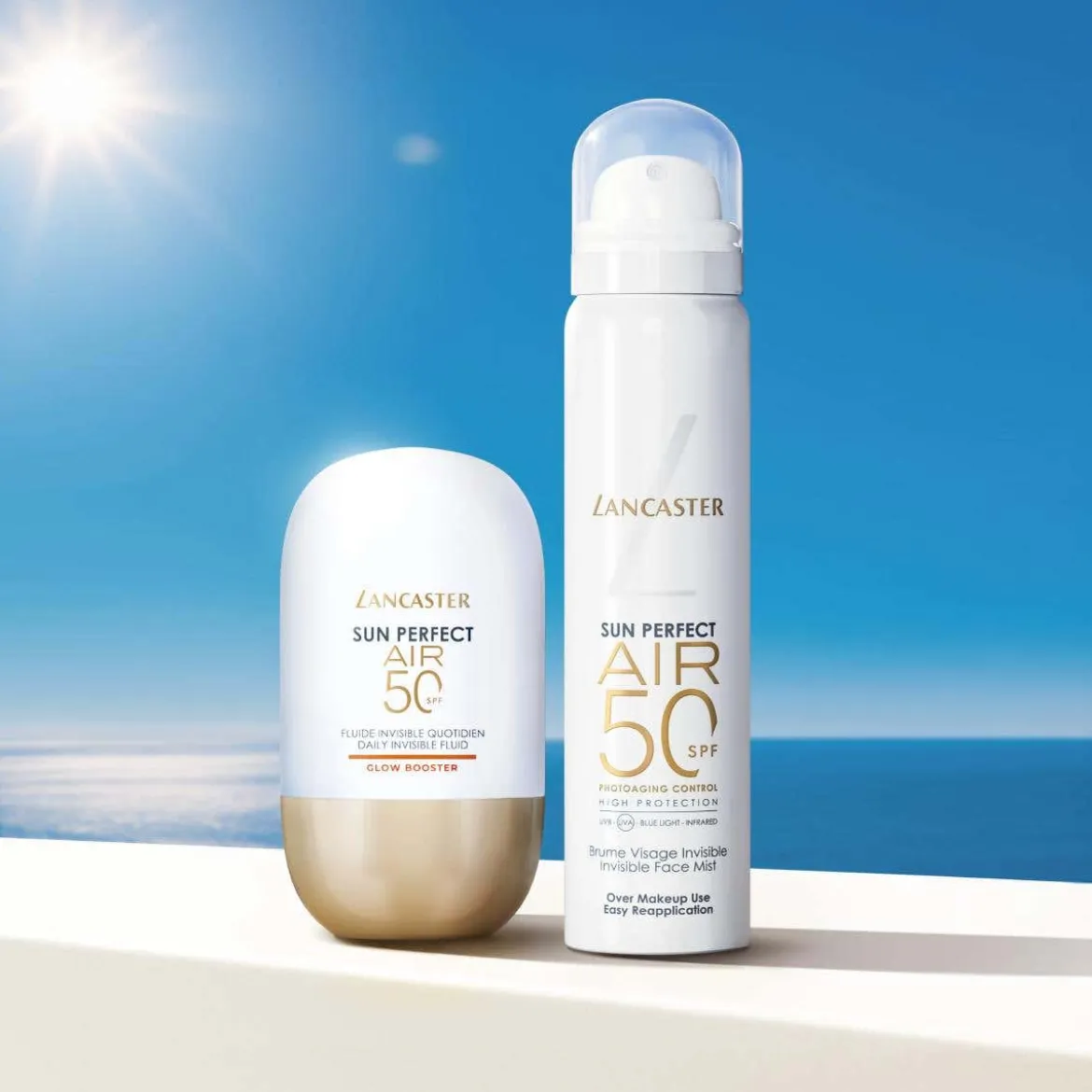 Sun Perfect AIR Daily Invisible Fluid SPF50 Glow Booster