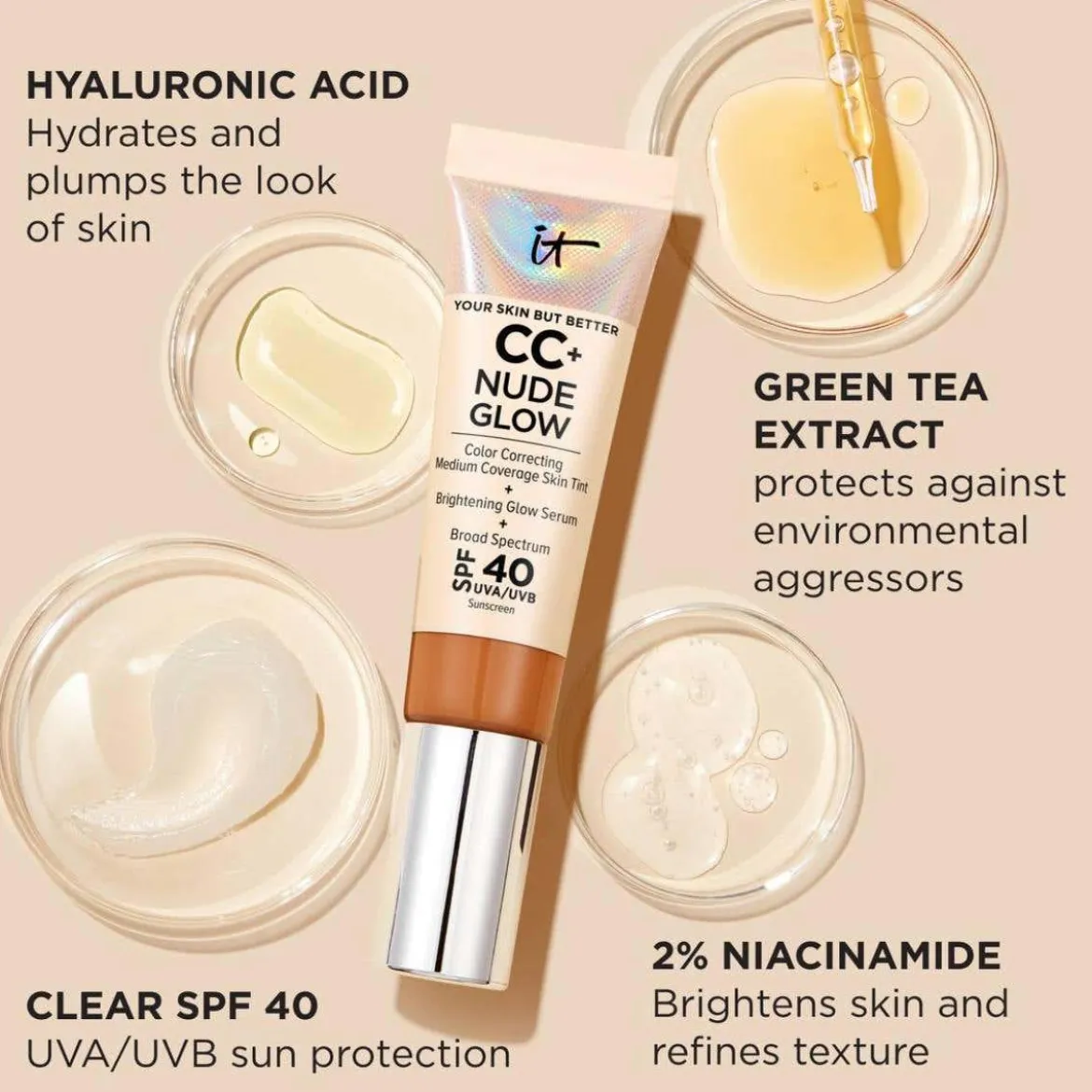 Your Skin But Better CC+ Cream Nude Glow with SPF 40